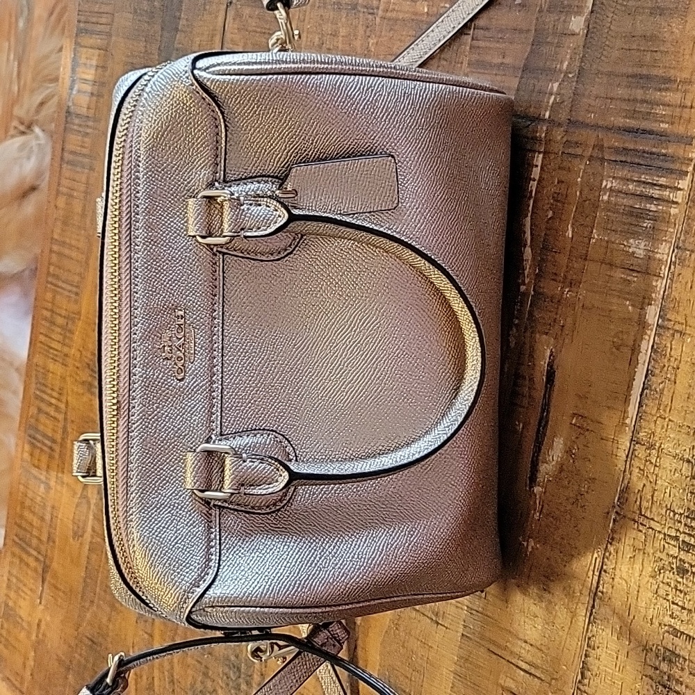Coach mini Bennet Bag metallic